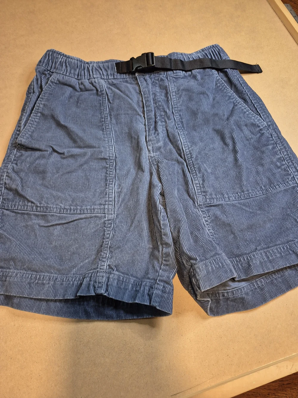 Men's Blue Corduroy Utility Shorts 4558/650